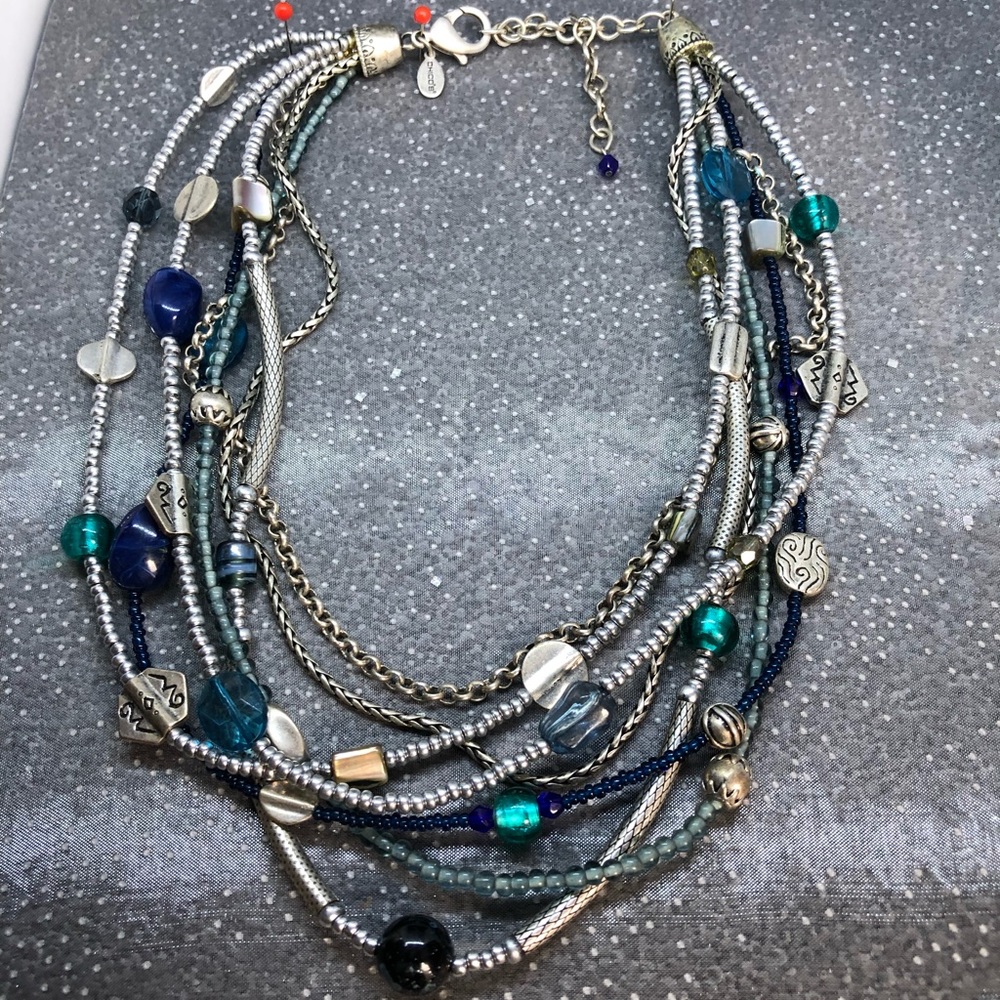 Striking Chico’s Multi Strand Necklace